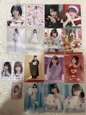 노구치 이오리 브로마이드 미니 사진 고양이 의상 캔뱃지 묶음 판매