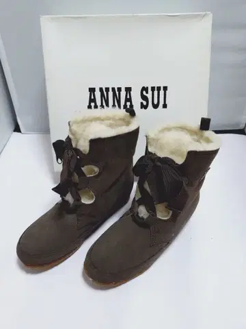ANNA SUI 브라운 어그 부츠 24.5