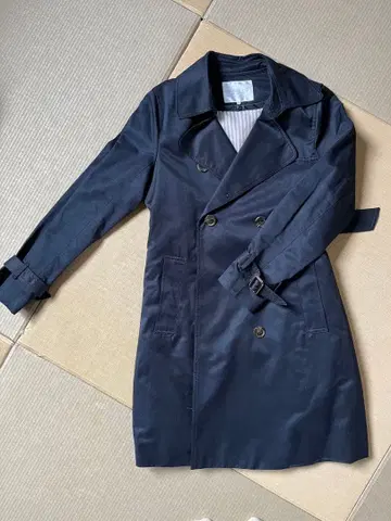 트렌치코트 M 사이즈 네이비
