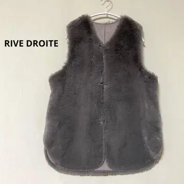 RIVE DROITE 리브 드와 에코 퍼 리버서블 베스트 모카