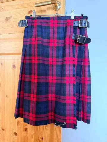 오닐 오브 더블린 체크 무늬 플리츠 스커트 GB 10
