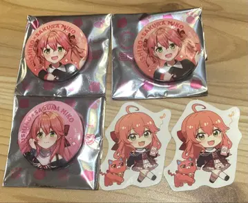 스시로 사쿠라미코 콜라보 한정판 캔뱃지 피크