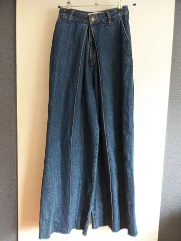 AALTO 다크 블루 와이드 레그 데님