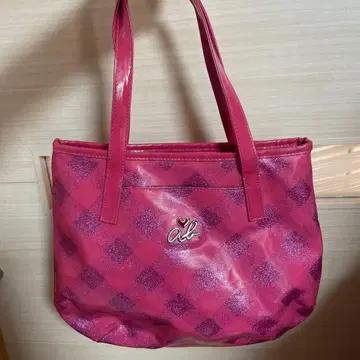 agnes b. 에네스베 하트 로고 페이턴트 토트 백 일본제