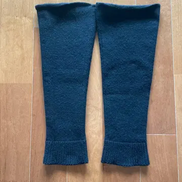 캐시미어 100% 블랙 레그 워머