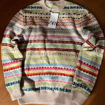 ZARA 페어아일 패턴 니트 스웨터