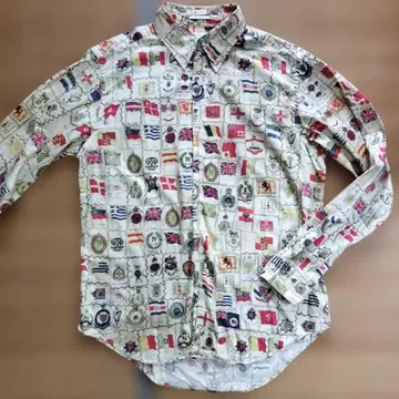 PaulSmith 폴스미스 올 패턴 국기 셔츠 코튼