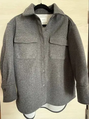 DISCOAT 울 라이크 셔츠 자켓 차콜 그레이 F