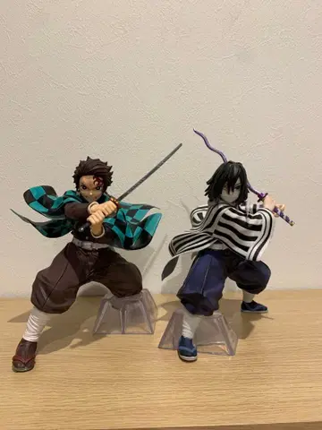 귀멸의 칼날 제일복권 B상 이쿠로 오바나이, A상 카마도 탄지로 피규어