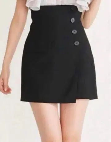 SNIDEL 블랙 하이웨스트 큐롯