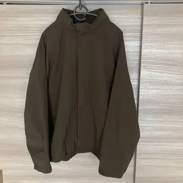 유니클로 윈드프루프 스탠드 블루종 다크 브라운 XL