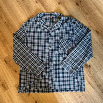 Hanes 체크 무늬 긴팔 셔츠 L 사이즈