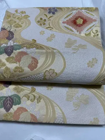 순수 실크 후쿠로 오비