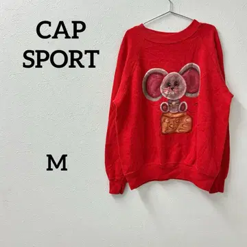 CAP SPORT 빈티지 맨투맨 프린트 M