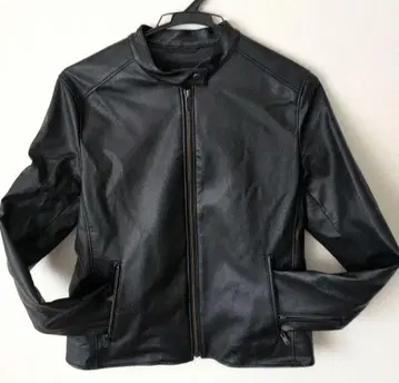 블랙 가죽 자켓 M 사이즈 싱글 라이더