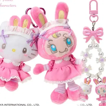[키티] mezzo piano x 산리오 마스코트 홀더 키링