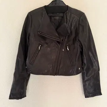 JILLSTUART 질스튜어트 가죽 라이더 자켓 블랙