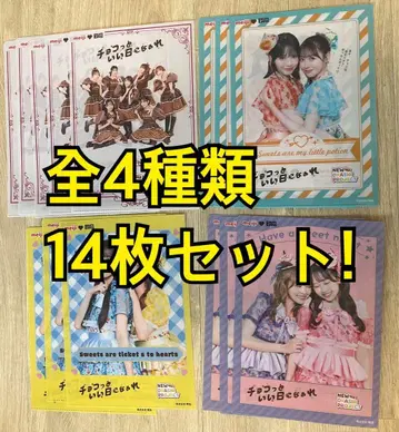 후르츠 지퍼 A4 클리어 파일 전 4종류 14장 세트