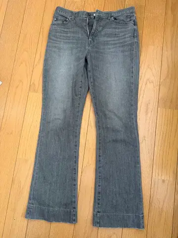 PLST 그레이 플레어 데님 팬츠 L