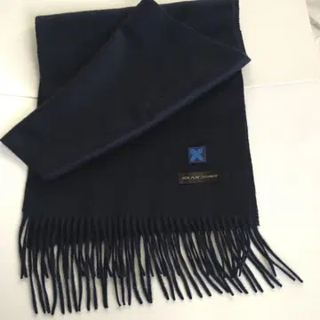 게이오 대학 캐시미어 100% 다크 네이비 스톨