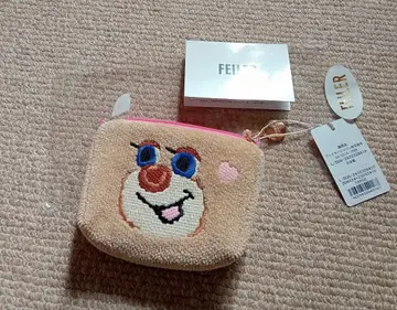 [ 미사용 ] 클로즈업 테디 걸 파우치 바닥 있음 FEILER