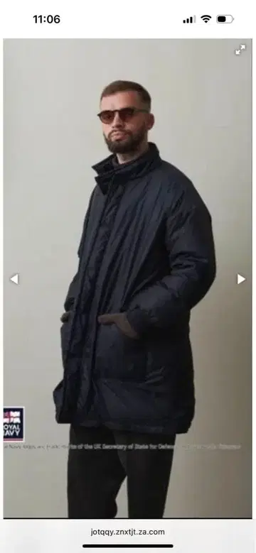 ROYAL NAVY 서브마린 다운 코트 네이비