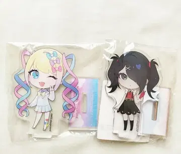 니디가 x 스이파라 콜라보 아크릴 스탠드 2체 세트 초텐짱 아메짱