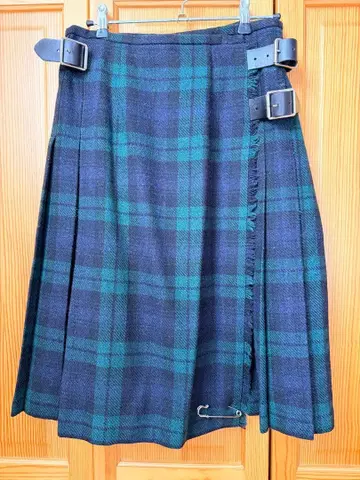 오닐 오브 더블린 타탄 체크 플리츠 스커트 38