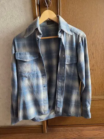 [ USA제 70s 80s Pendleton 울 셔츠 체크 빈티지 ]
