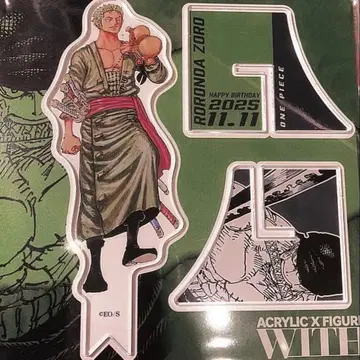 ONE PIECE 생일 디오라마 피규어 아크릴 스탠드 롤로노아 조로