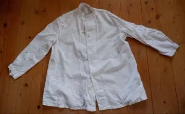 유로 빈티지 스탠드 카라 워크 셔츠 밀리터리