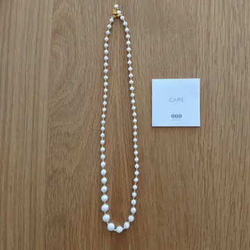 트리플 오우 화이트 x 골드 목걸이