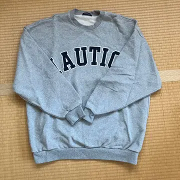 NAUTICA 그레이 크루넥 맨투맨