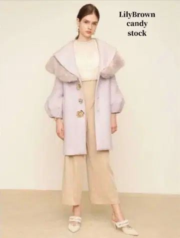 LilyBrown candystock 코트 비쥬
