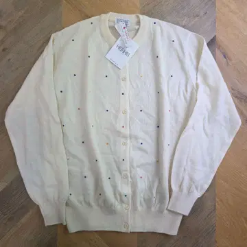 [ 새상품 ] HERBIS 도트 무늬 가디건 M 사이즈 y47