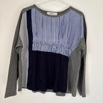 SURER HAKKA 긴팔 캐주얼 상의 그레이/스트라이프