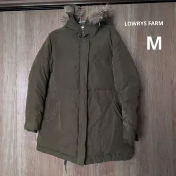 LOWRYS FARM 퍼 달린 모즈 코트 카키