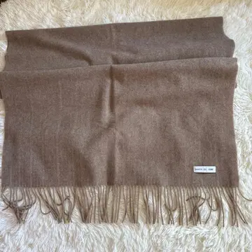 미사용 새상품 GOBI 캐시미어 100% 대형 스톨 머플러 옅은 브라운