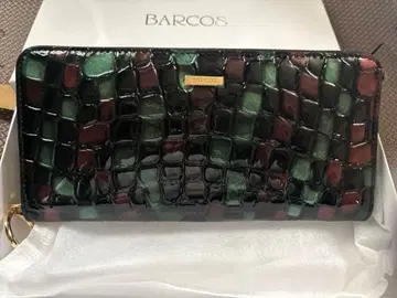 BARCOS 크로커다일풍 장지갑