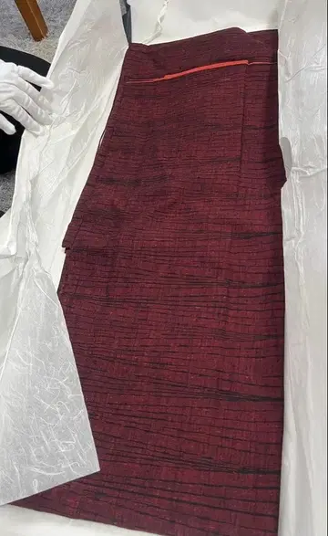 빨검 스트라이프 코몬 기모노