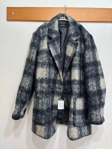 JEANASIS 체스터 코트 그레이 계열 체크