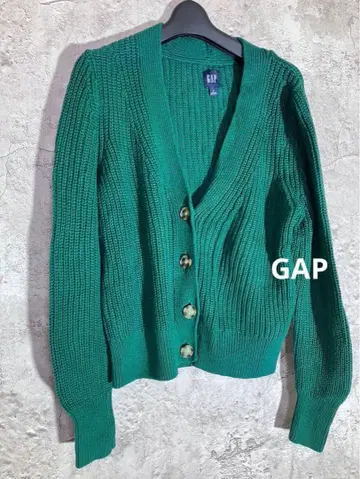 GAP 그린 케이블 니트 가디건