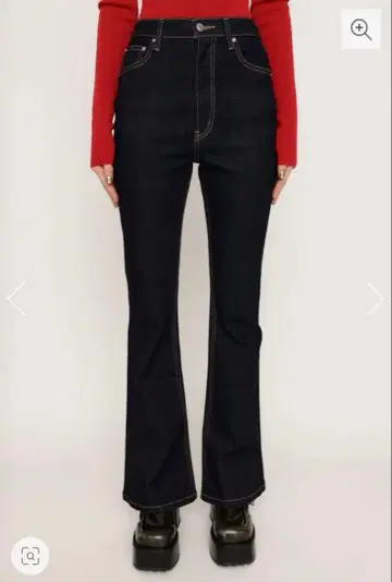 SLY 다크 데님 부츠컷 팬츠 하이웨스트