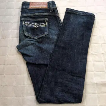 비너스 청바지 스키니 데님 짙은 인디고 27X32