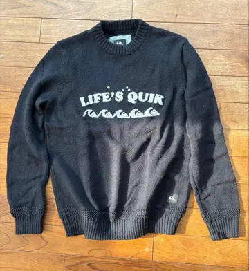 Quiksilver 블랙 니트 스웨터 M