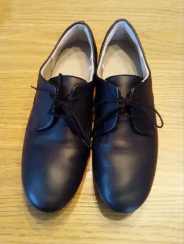 [새상품급] 무인양품 레이스업 슈즈 가죽 블랙 25cm