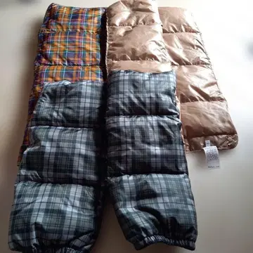 #유니클로 다운, 페더 혼합 레그 워머 & 숄더