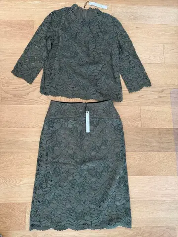 미사용 새상품 마르티니크 레이스 셋업