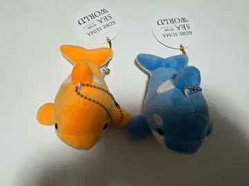고베 스마 시월드 범고래 봉제 인형 마스코트 2개 세트