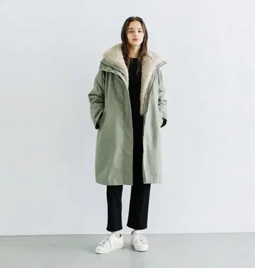 WCJ 에코 퍼 라이너 포함 발수 코트